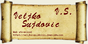 Veljko Šujdović vizit kartica